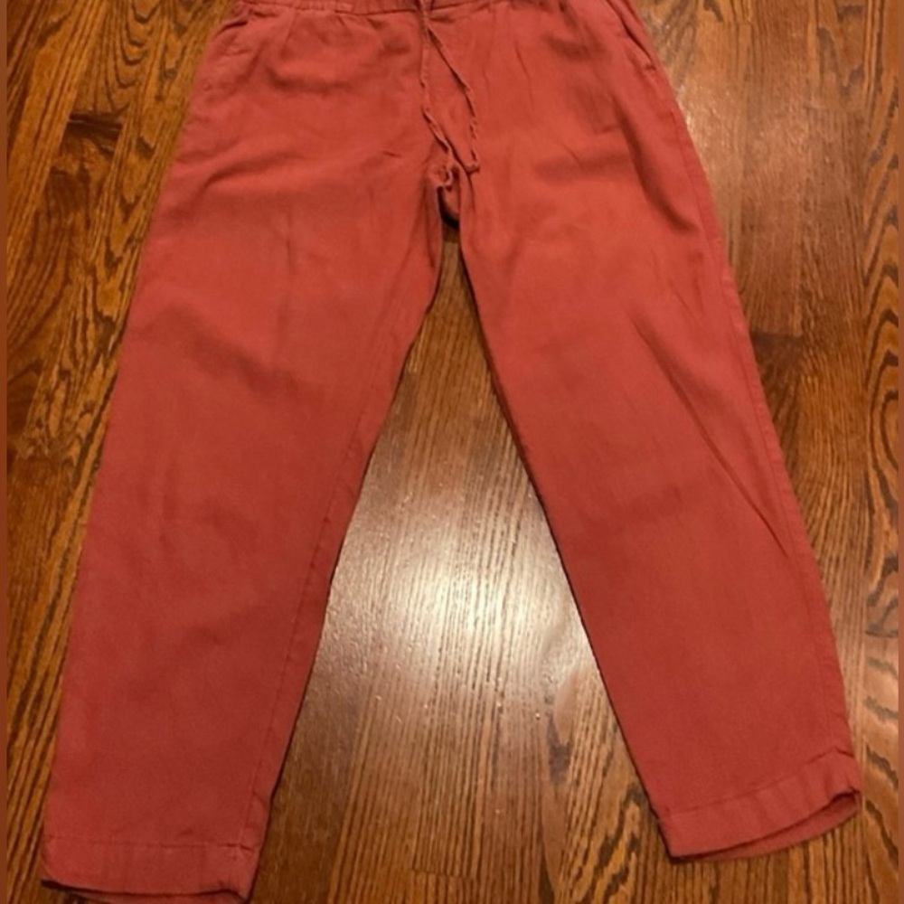 Old Navy Rust Linen Pants Size L